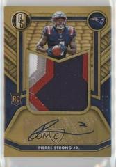 Pierre Strong Jr. [Prime] Football Cards 2022 Panini Gold Standard Rookie Jersey Autographs Jumbo Prices