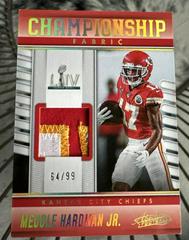 Mecole Hardman Jr. [Gold] #CF-7 Football Cards 2023 Panini Absolute Championship Fabric Prices