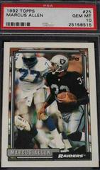 Marcus Allen Football Cards 1992 Topps Prices