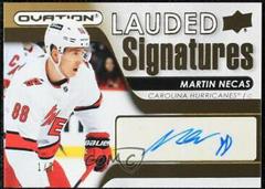 Martin Necas [Gold] #LS-MN Hockey Cards 2021 Upper Deck Ovation Lauded Signatures Prices