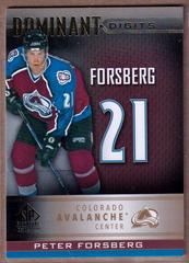 Peter Forsberg [Gold] #DD-25 Hockey Cards 2020 SP Signature Edition Legends Dominant Digits Prices