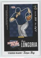 Evan Longoria #209 Baseball Cards 2012 Panini Triple Play Prices