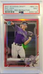 Zac Veen [Red] #BD-150 Baseball Cards 2021 Bowman Draft Prices