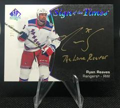Ryan Reaves [Black Gold Ink] Hockey Cards 2021 SP Authentic Sign of the Times Autographs Prices