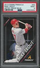 Mike Trout [Artist Proof Blue] Baseball Cards 2013 Panini Pinnacle Prices