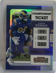 Aaron Donald [Championship] #56 Football Cards 2021 Panini Contenders Prices