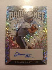 Calvin Austin III [Metalized Sparkles Silver] #FB-CA1 Football Cards 2022 Leaf Flash of Brilliance Autographs Prices