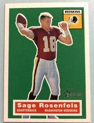 Sage Rosenfels #111 Football Cards 2001 Topps Heritage Prices