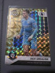 Jack Grealish [Reactive Gold Mosaic] Soccer Cards 2021 Panini Mosaic Premier League Prices