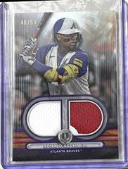 Ronald Acuna Jr. [Purple Single Player] Baseball Cards 2024 Topps Tribute Dual Relic Prices