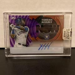 Yordan Alvarez [Purple] #GNA-YA Baseball Cards 2022 Topps Clearly Authentic Generation Now Autographs Prices