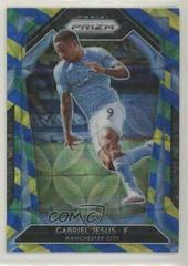 Gabriel Jesus [Choice Blue Yellow and Green Prizm] Soccer Cards 2020 Panini Prizm Premier League Prices