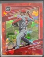 Shohei Ohtani [Cracked Ice Red] Baseball Cards 2021 Panini Donruss Optic Prices