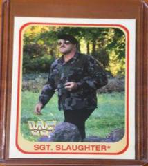 Sgt. Slaughter [Italian] Wrestling Cards 1991 Merlin WWF Prices