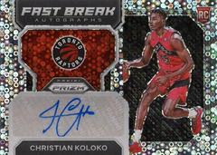 Christian Koloko #FBR-CKR Basketball Cards 2022 Panini Prizm Fast Break Rookie Autographs Prices