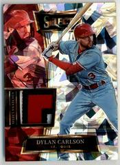 Dylan Carlson [Cracked Ice] Baseball Cards 2022 Panini Select Swatches Prices