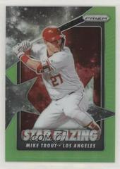 Mike Trout [Lime Green Prizm] #SG-1 Baseball Cards 2020 Panini Prizm Star Gazing Prices