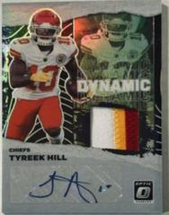 Tyreek Hill Football Cards 2021 Panini Donruss Optic Dynamic Patch Autographs Prices