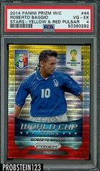 Roberto Baggio [Yellow & Red Pulsar] Soccer Cards 2014 Panini Prizm World Cup Stars Prices