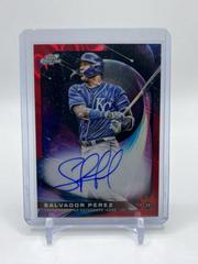 Salvador Perez [Red Flare] #SGA-SP Baseball Cards 2022 Topps Cosmic Chrome Star Gaze Autographs Prices