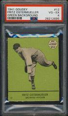 Fritz Ostermueller [Green Background] #12 Baseball Cards 1941 Goudey Prices