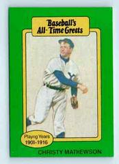 Christy Mathewson Baseball Cards 1987 All Time Greats Prices