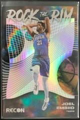 Joel Embiid #23 Basketball Cards 2022 Panini Recon Rock the Rim Prices