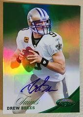 Drew Brees [Mirror Emerald Autograph] Football Cards 2012 Panini Certified Prices