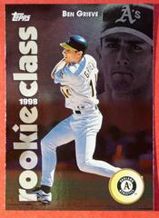 Ben Grieve #R10 Baseball Cards 1998 Topps Rookie Class Prices
