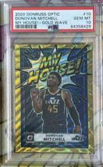 Donovan Mitchell [Gold Wave] #10 Basketball Cards 2020 Panini Donruss Optic My House Prices