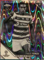 Tiago Tomas [Black & White Ray Wave Refractor] Soccer Cards 2021 Topps Chrome UEFA Champions League Prices