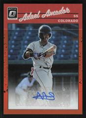Adael Amador [Orange] Baseball Cards 2023 Panini Donruss Optic Retro 1990 Signatures Prices