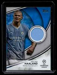 Erling Haaland [Blue Foilboard] #TS-EH Soccer Cards 2023 Topps UEFA Club Superstar Relic Prices