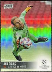 Jan Oblak [Refractor] Soccer Cards 2020 Stadium Club Chrome UEFA Champions League Prices