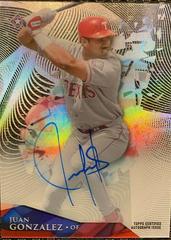 Juan Gonzalez [Autograph] #HT-JG Baseball Cards 2014 Topps High Tek Prices