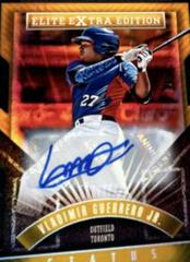 Vladimir Guerrero Jr. [Gold Status Die Cut Autograph] Baseball Cards 2015 Panini Elite Extra Edition Prices