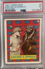 Kamala, Kimchee Wrestling Cards 1987 Topps WWF Stickers Prices