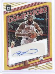 Andre Drummond [Gold] #RDS-PBW Basketball Cards 2022 Panini Donruss Optic Dominators Signatures Prices
