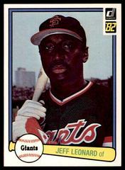 Jeff Leonard #438 Baseball Cards 1982 Donruss Prices