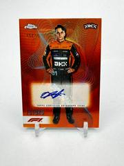 Oscar Piastri [Orange Refractor Autograph] #FT-OP Racing Cards 2023 Topps Chrome Formula 1 Futuro Prices