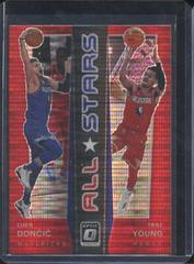 Luka Doncic, Trae Young [Red Pulsar] Basketball Cards 2021 Panini Donruss Optic All Stars Prices