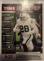 Josh Jacobs [Pink] #TS-9 Football Cards 2023 Panini Prestige Time Stamped Prices