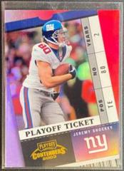Jeremy Shockey [Playoff Ticket] Football Cards 2003 Playoff Contenders Prices