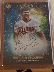Bryan Acuna #PPA-BA Baseball Cards 2022 Bowman Inception Primordial Prospects Autograph Prices