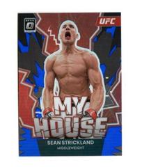 Sean Strickland [Blue] #5 Ufc Cards 2023 Panini Donruss Optic UFC My House Prices
