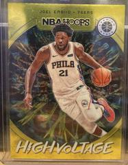 Joel Embiid #16 Basketball Cards 2019 Panini Hoops Premium Stock High Voltage Prices
