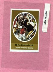 Joe Federspiel Football Cards 1972 Sunoco Stamps Update Prices
