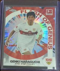 Genki Haraguchi #FG-GHA Soccer Cards 2022 Topps Chrome Bundesliga Flash of Genius Prices