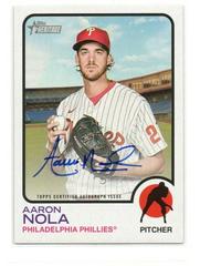 Aaron Nola Baseball Cards 2022 Topps Heritage Real One Autographs Prices