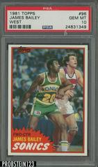 James Bailey West Basketball Cards 1981 Topps Prices